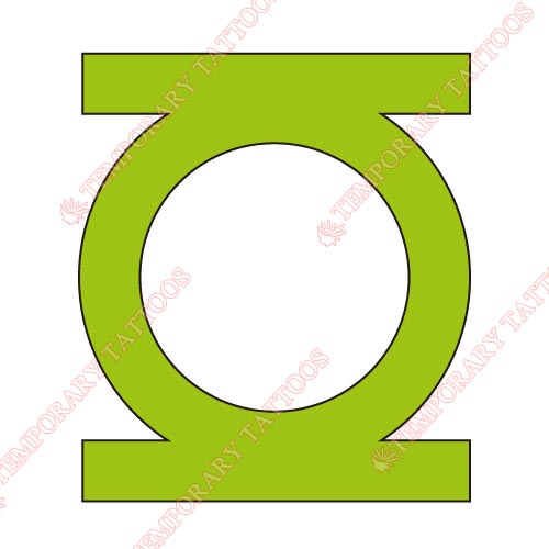 Green Lantern Customize Temporary Tattoos Stickers NO.126